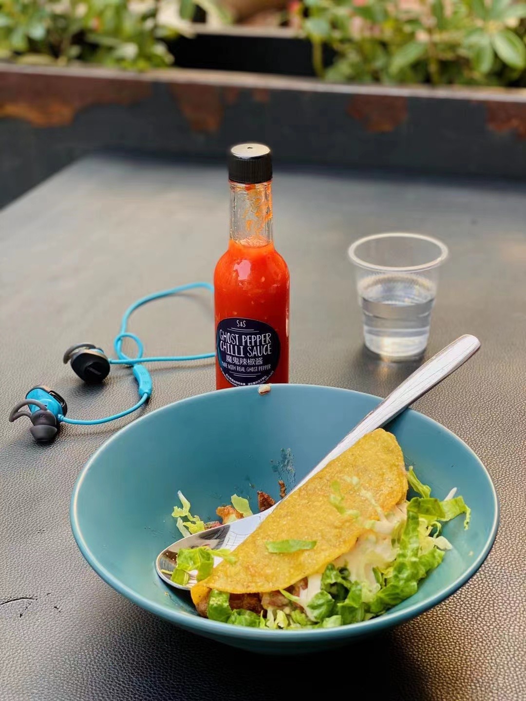 Ghost Pepper Chilli Sauce with taco bowl